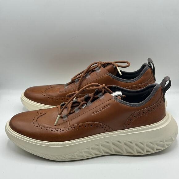 COLE HAAN ZeroGrand WFA 2.0 Wingtip Oxford British Tan Dark Chocolate Sz 11 $270 main image 7